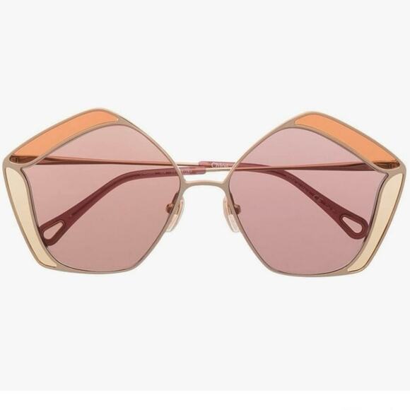 Chloé CH0026S Gemma metal & acetate pentagon frame sunglasses w/ case
MSRP $530 main image 10